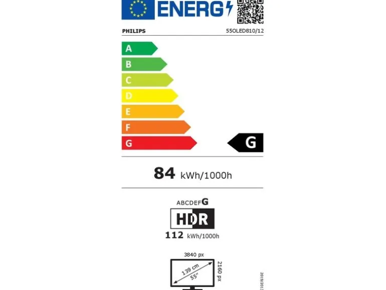 Philips TV 55OLED810/12 55" 4K OLED Ambilight TV, 2025