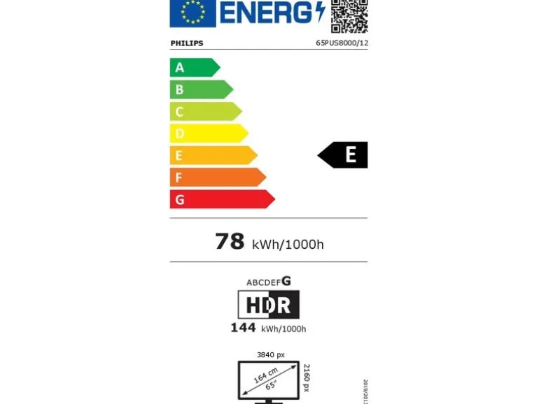Philips TV 65PUS8000/12 65" 4K Ambilight TV, 2025