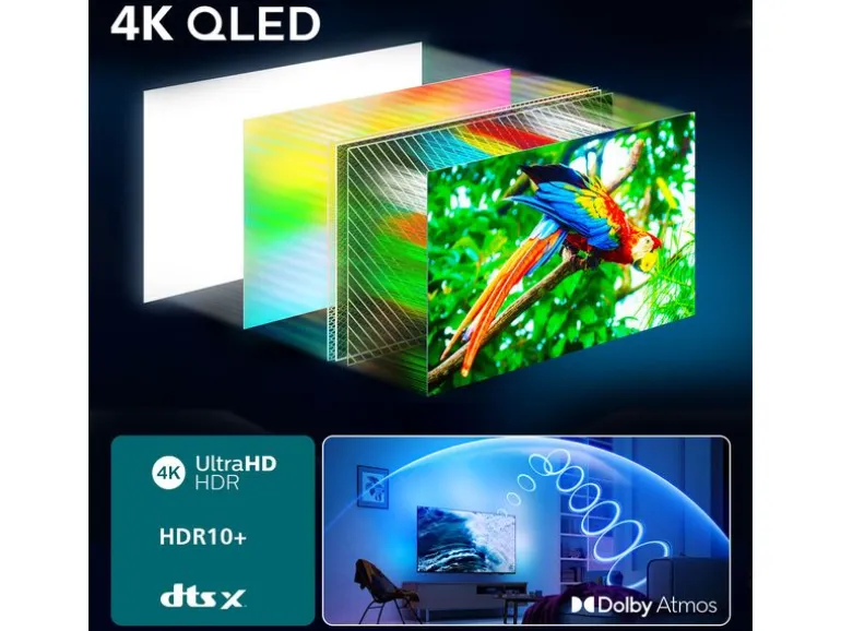 Philips TV 75PUS8500/12 75" 4K Ambilight TV, 2025