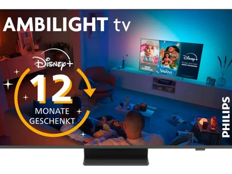 Philips TV 55PUS8600/12 55" 4K QLED Ambilight TV, 2025