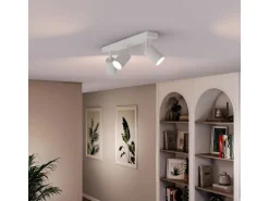 Philips Wyatt Aufbauspot 3er Balken ohne Leuchtmittel GU10, weiss