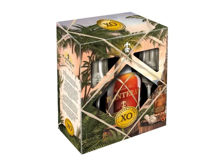 Planteray Geschenkset Rum XO 20th Anniversary 0.7 l & 2 Gläser