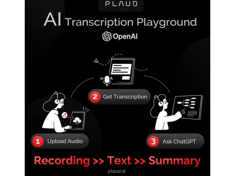 Plaud Diktiergerät Note AI Voice Recorder Schwarz