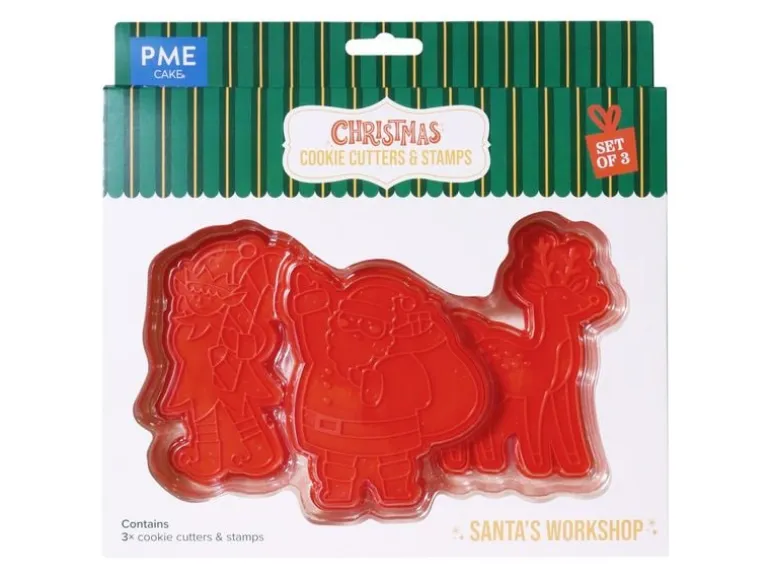 PME Christmas Cookie Cutters & Stamps – Santa's Workshop