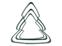 PME Keksausstecher Weihnachtsbäume, 3-teilig, Metall