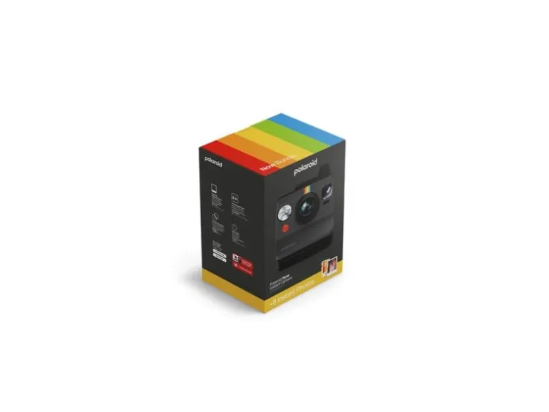 Polaroid Fotokamera Now Gen 3.0 + Color Film Bundle Schwarz