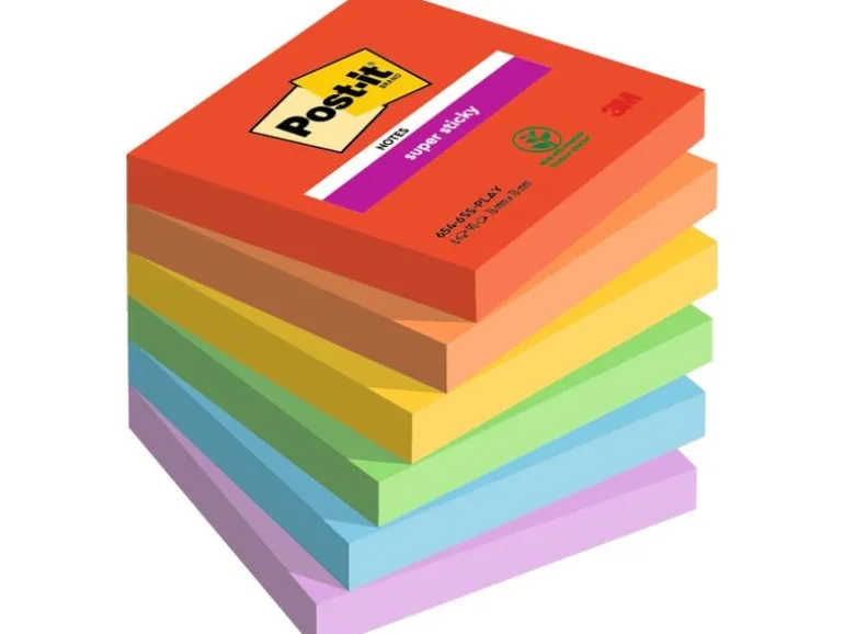 Post-it Notizzettel Super Sticky Playful Collection 7.6 x 7.6 cm
