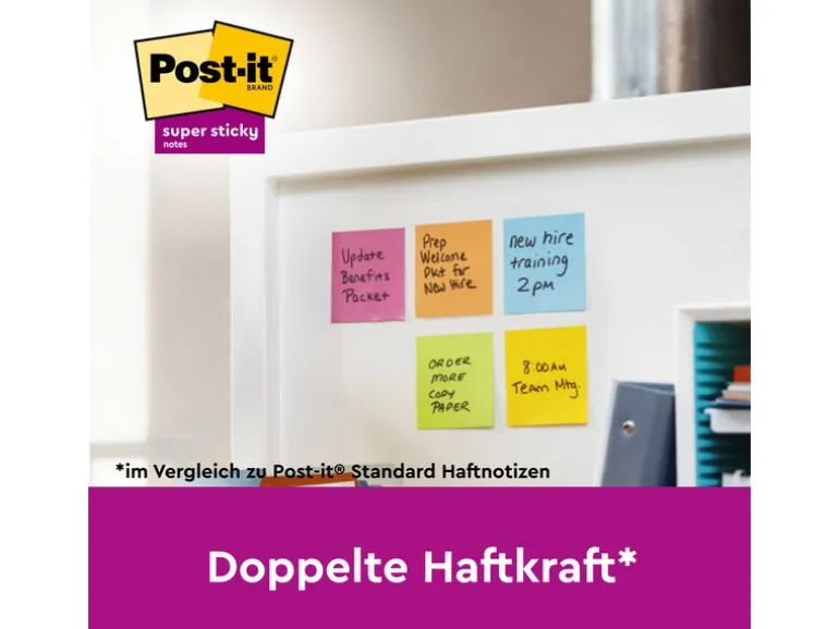 Post-it Notizzettel Super Sticky Playful Collection 7.6 x 7.6 cm