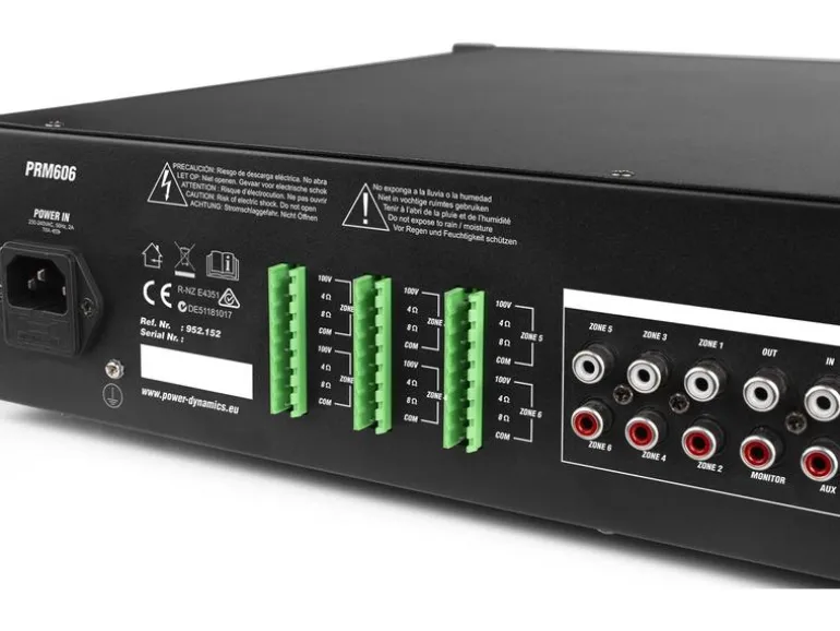 Power Dynamics Verstärker Pro PRM606 100 V, 6x 60 W