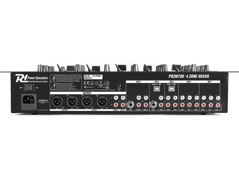 Power Dynamics Verstärker Pro Powerline A50B 2x 20W, Schwarz