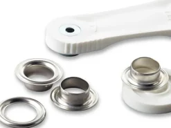 Prym Ösen + Scheiben 11 mm Silber, 15 Stück