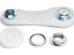 Prym Ösen + Scheiben 11 mm Silber, 15 Stück