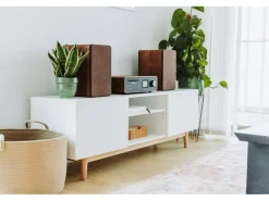 Pure Micro-HiFi Anlage Classic Stereo Schwarz/Walnuss