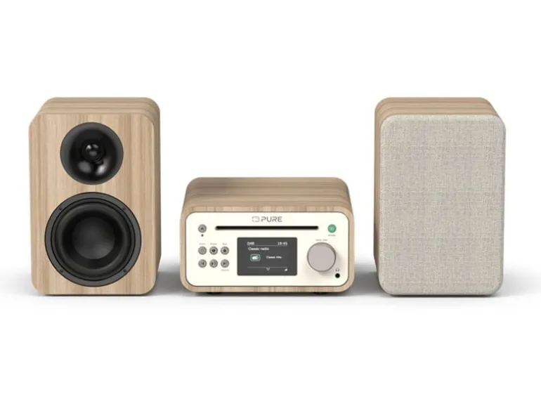 Pure Micro-HiFi Anlage Classic Stereo Mini Eiche