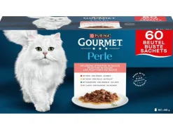 Purina Gourmet Nassfutter Gourmet Perle erlesene Streifen, 60 x 85 g