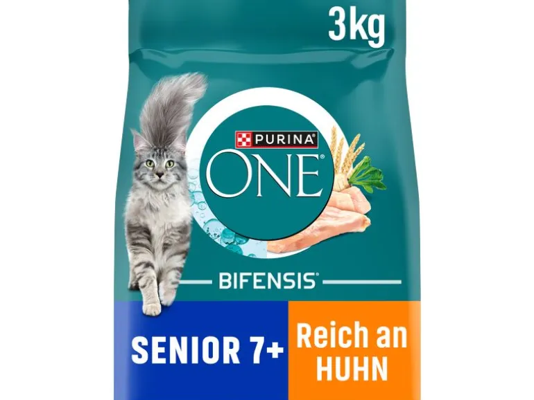 Purina ONE Trockenfutter Senior 7+ Huhn 3 kg