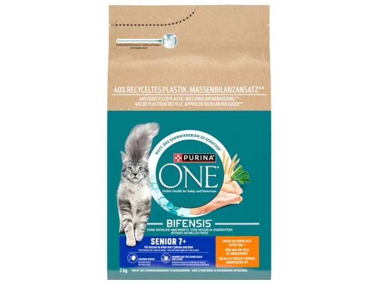 Purina ONE Trockenfutter Senior 7+ Huhn 3 kg