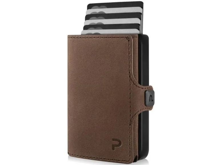 Puristo 11er Magnet Slim Vintage Leder Braun 12 Karten