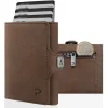 Puristo KLIK ZIP Slim Wallet mit Münzfach, Vintage