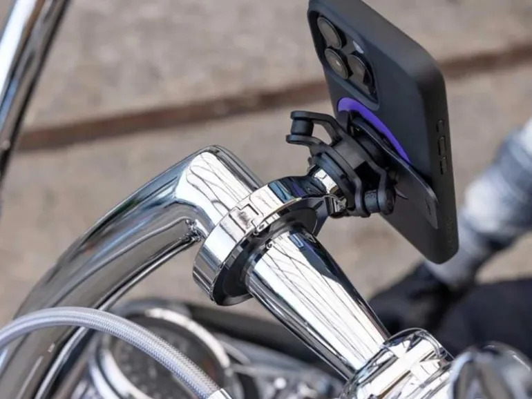 Quad Lock Motorcycle Handlebar Mount Pro Chrome