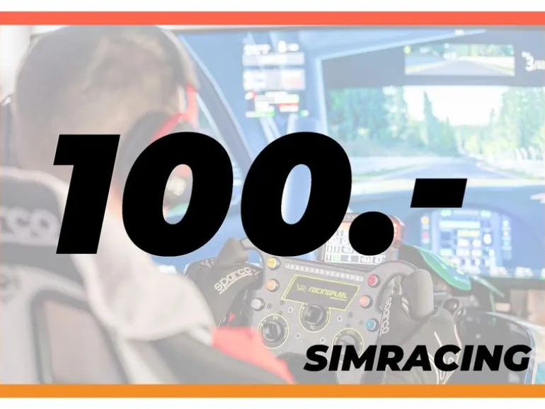 RacingFuel Simulators Simracing Erlebnis-Gutschein CHF 100