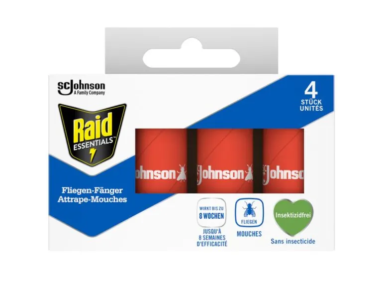Raid Essentials Fliegen-Fänger Classic 4 Stück