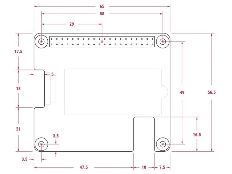 Raspberry Pi M.2 HAT+ für Raspberry Pi5