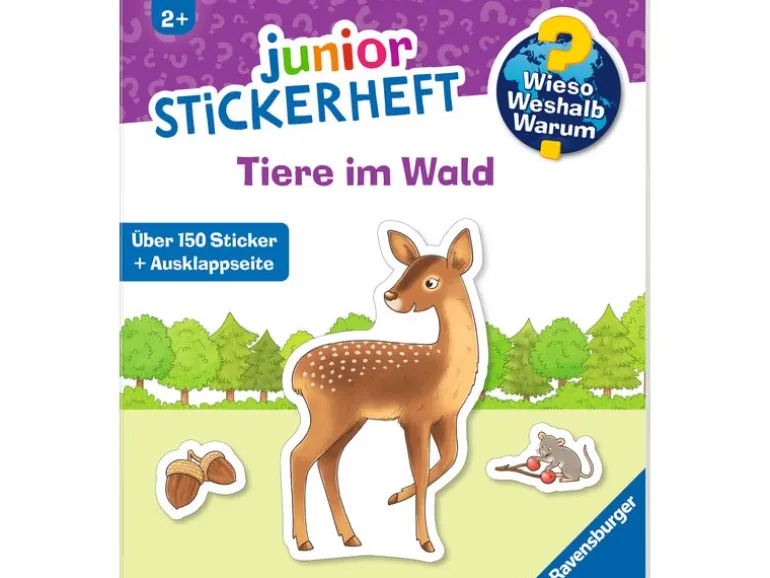 Ravensburger Stickerheft Wieso? Weshalb? Warum? Junior Tiere im Wald