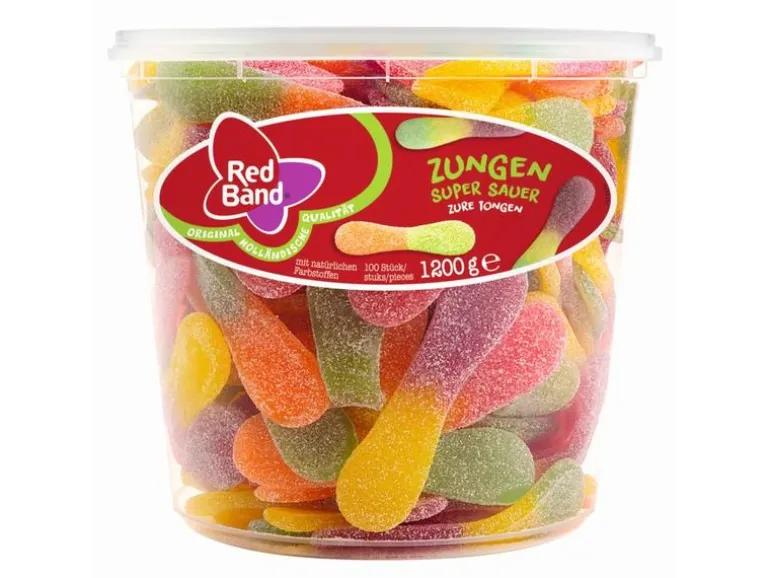 Red Band Gummibonbons Saure Zungen 1.2 kg