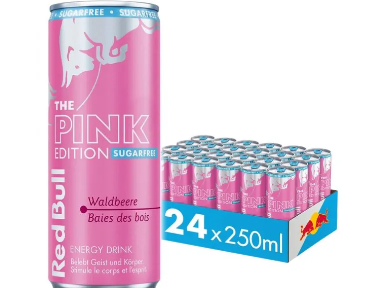 Red Bull Energy Drink Pink Edition Sugarfree 24 x 250 ml