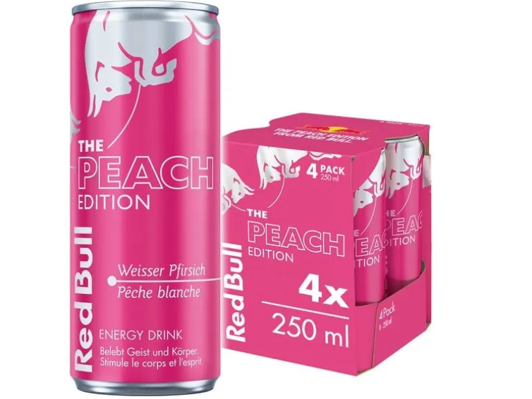 Red Bull Energy Drink The Peach Edition 4 x 250 ml
