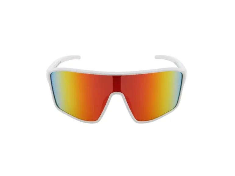 RedBull SPECT Sportbrille Daft White, Brown with Red Mirror