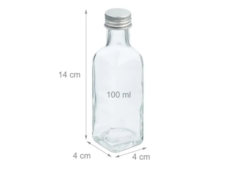 relaxdays Einmachflasche 100 ml, 20 Stück
