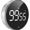 relaxdays Küchentimer Timer Schwarz/Silber