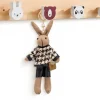 relaxdays Kindergarderobe  x , Weiss/Braun/Mehrfarbig