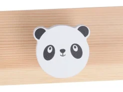 relaxdays Kindergarderobe x , Weiss/Braun/Mehrfarbig