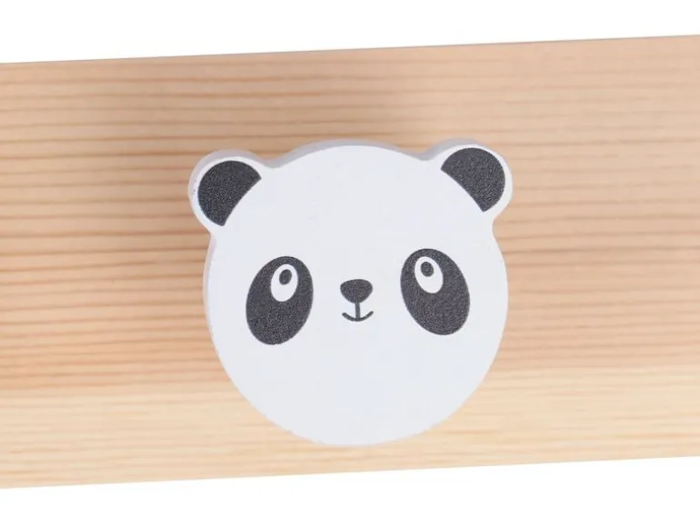relaxdays Kindergarderobe x , Weiss/Braun/Mehrfarbig