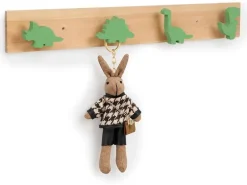 relaxdays Kindergarderobe x , Grün/Braun
