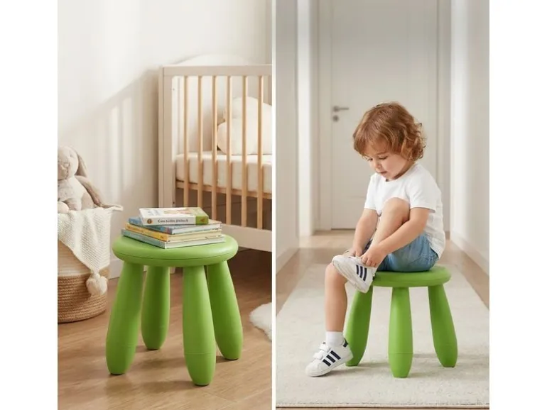 relaxdays Kindersitzhocker Grün