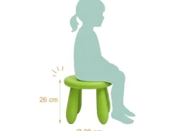 relaxdays Kindersitzhocker Grün