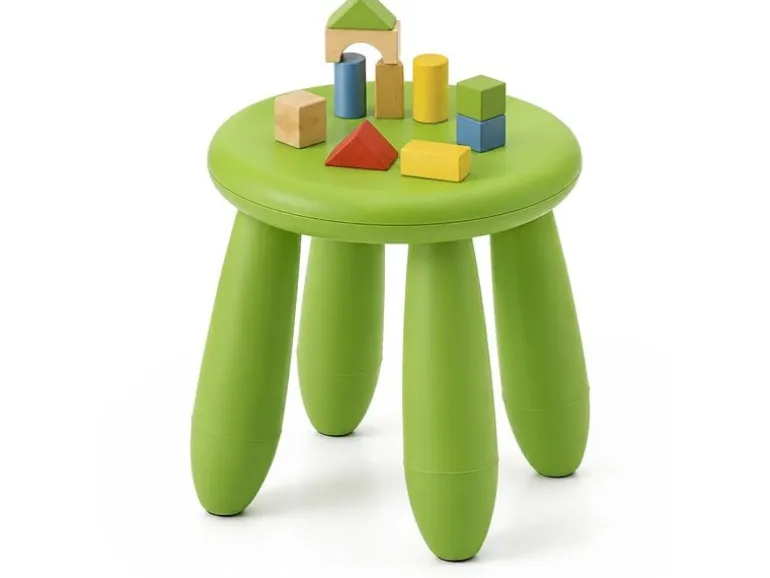 relaxdays Kindersitzhocker Grün