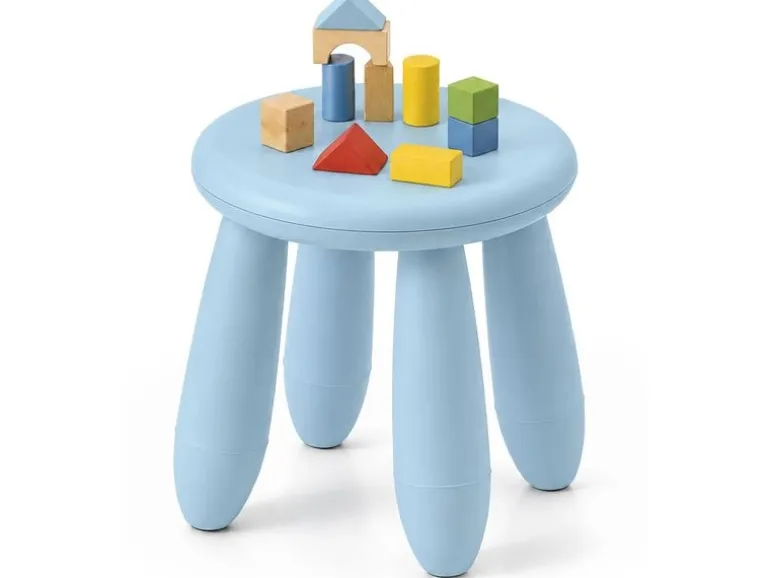 relaxdays Kindersitzhocker Blau