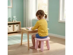 relaxdays Kindersitzhocker Rosa
