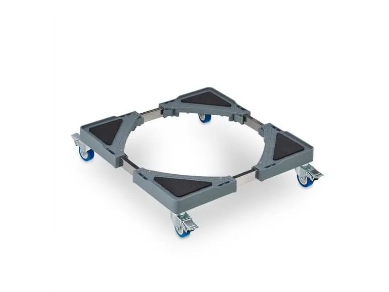relaxdays Pflanzenroller Silber/Grau