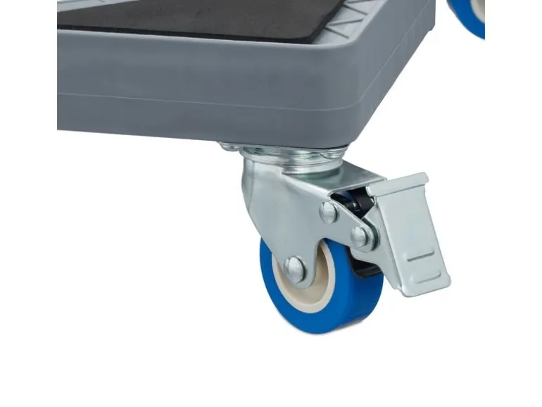 relaxdays Pflanzenroller Silber/Grau