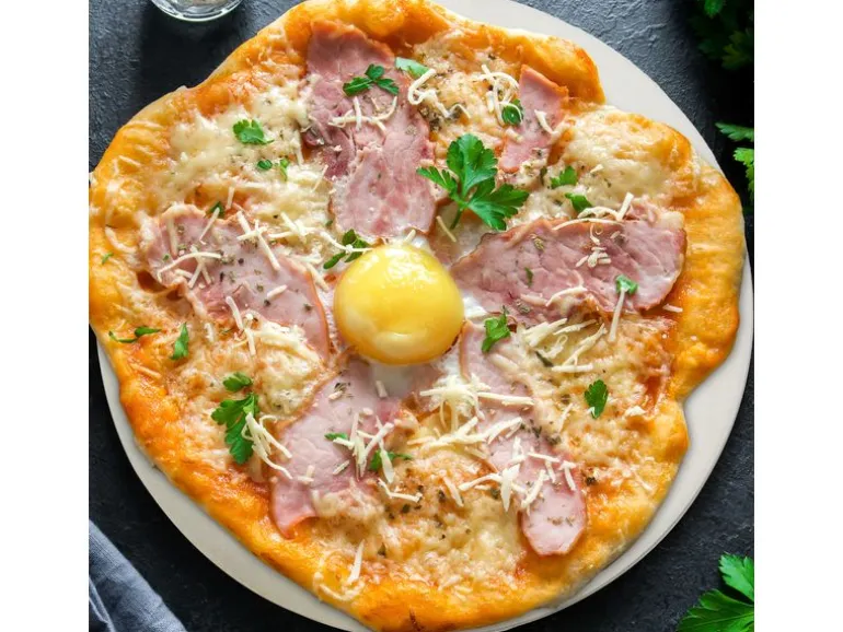 relaxdays Pizzastein Rund