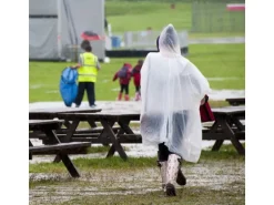 relaxdays Regenponcho 20 Stück, Transparent