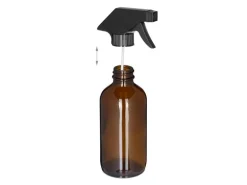 relaxdays Sprühflaschen 230 ml, Braun, 2 Stück