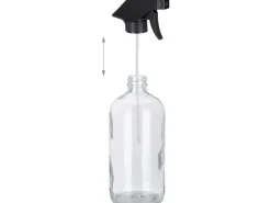 relaxdays Sprühflaschen 500 ml, Transparent, 2 Stück