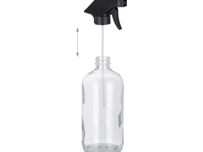 relaxdays Sprühflaschen 500 ml, Transparent, 2 Stück